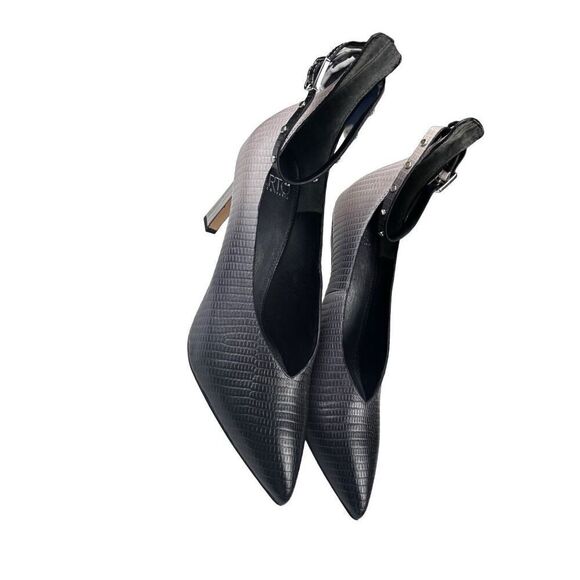 Franck Sarto leather ombree heels with ankle strap - Picture 12 of 14